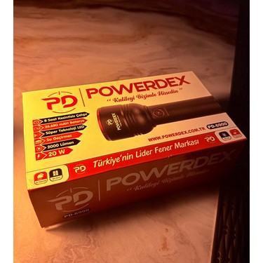 Powerdex PD-6900 Profesyonel El Feneri | 20W – 2000 Lümen Fiyatı