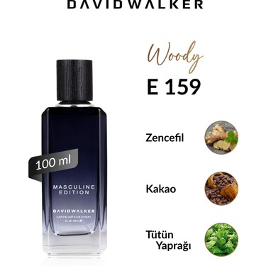 David Walker E159 Vantes 100 ml Erkek Parfüm | Woody Fiyatı