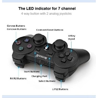 Kontorland PS-3022 Kablosuz Oyun Kumandası PS3 ve PC Uyumlu Fiyatı