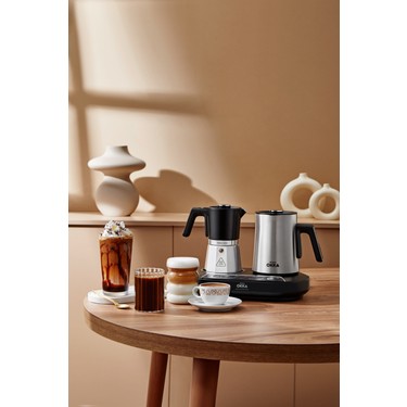 Krom Metal Moka Pot Karıştırıcılı, Italyan ve Türk Kahve Fiyatı