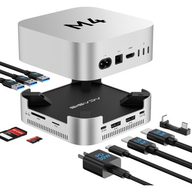 Acasis 40GBPS Mac Mini M4 Hub ve Çift Yuvalı SSD Kutusu Fiyatı