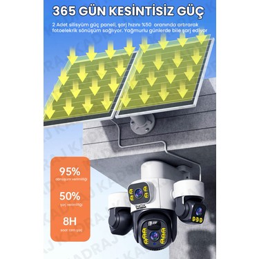 4 Kameralı Inox Modeli , 4g + E-Sim, 2 Solar Panelli, Fiyatı