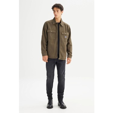 Lee Pamuklu Regular Fit Klasik Yaka Fermuarlı Ceket Erkek Fiyatı