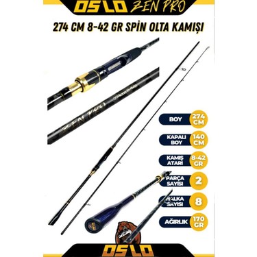 Oslo Zen Pro 274CM 8-42GR Oslo Prime 4000 Spin Olta Seti Fiyatı