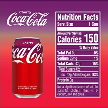 Coca-Cola Cherry Lezzetli Gazlı İçecek 330 ml Ferahlatıcı ve Fiyatı