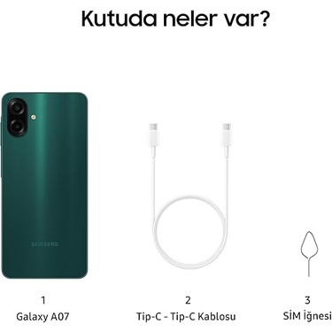 Samsung Galaxy A07 128 GB 4 GB Ram (Samsung Türkiye Fiyatı