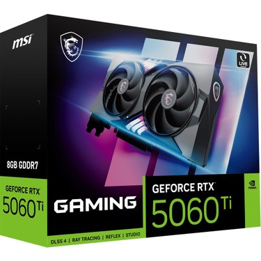 MSI Msı Rtx 5060 Tİ Gamıng Trıo Oc 8gb Gddr7 256BİT Hdmı-Dp Fiyatı