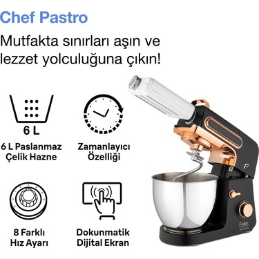 Fakir Chef Pastro Mutfak Şefi Black Fiyatı - Taksit Seçenekleri