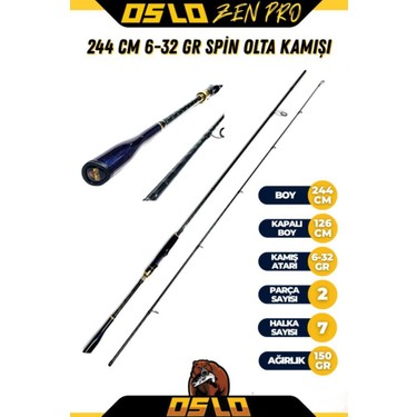 Oslo Zen Pro 244CM 6-32GR Oslo Next 4000 Spin Olta Seti Fiyatı
