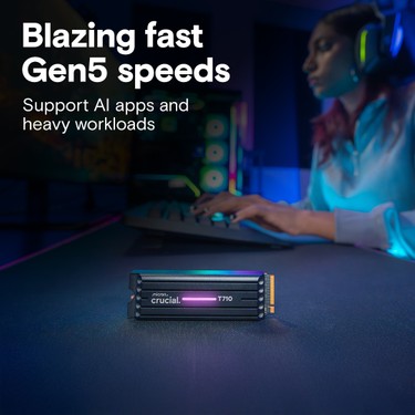 Crucial T710 2tb Pcıe Gen5 Nvme M.2 SSD CT2000T710SSD5 Fiyatı