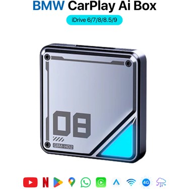 BMW Uyumlu CarPlay Ai Box | Android 13, 8GB+128GB | 4G Sim & Fiyatı