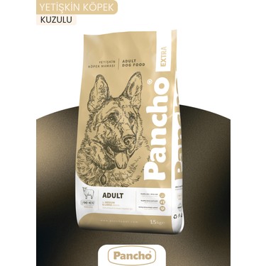 Pancho Extra Kuzulu Etli Yetişkin Köpek Maması 15KG Fiyatı