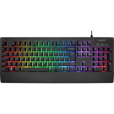 Everest Kb-93 Siyah Usb Rainbow Aydınlatmalı Q Membrane Rgb Fiyatı