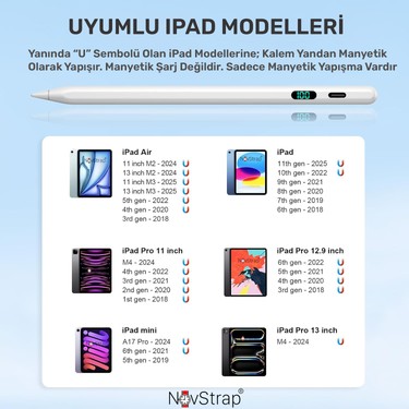Novstrap Apple iPad Pro 11 2/3/4 Nesil ile Uyumlu Dokunmatik Fiyatı