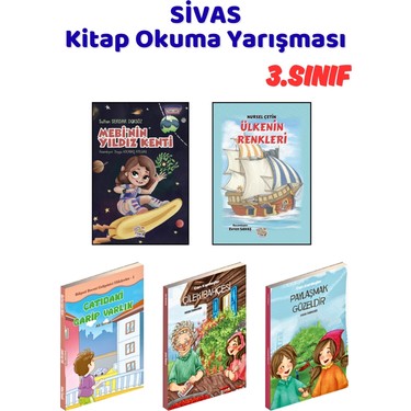 Sivas Kitap Okuma Yarışması 3.sınıf Kitapları, 5 Kitap Set, Kitabı