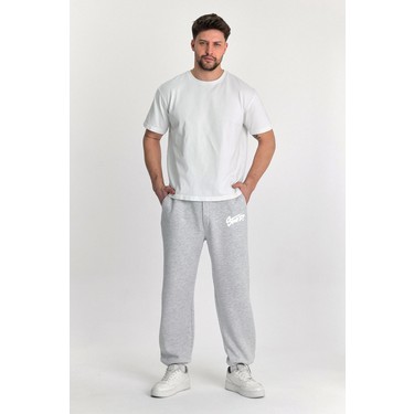 Erkek Baggy Ayarlanabilir Paça Stwd Baskılı 3 Iplik Şardonlu Fiyatı
