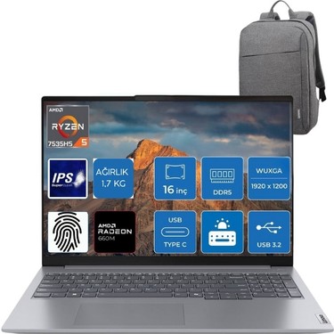 Lenovo Thinkbook 16 G7 Arp Ryzen5 7535HS 16GB 512SSD 16 Fiyatı