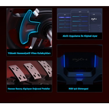 Pxn V9 Gen2 Oyun Direksiyon Seti Pc/ps3-4/ Xbox S-X Yarış Fiyatı