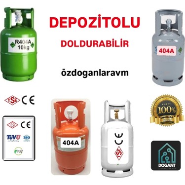 クリエイト製　R404A 10キロ R404A 10 kg Doldurulabilir Depozitolu Soğutucu Gaz Fiyatı