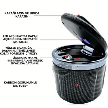 Üniversal Porselen Yanmaz Koku Geçirmez Mavi Işıklı Lüx Oto Fiyatı