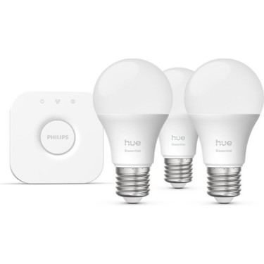 Philips Hue 白色・カラー LED電球 806ルーメン　3個セット Philips Hue Essential 3'lü E27 Ampul Başlangıç Seti 806 Fiyatı