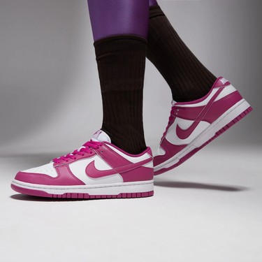 Dunk Low Next Nature Kadın Fuşya Deri Sneaker Ayakkabı Fiyatı