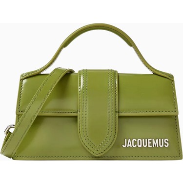 Jacquemus Mini Le Bambino Parlak Deri Çanta, Üstten, Saplı Fiyatı