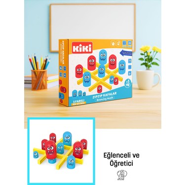 Kiki AE-2301 Zıp Zıp Kafalar Strateji Zeka Oyunu Fiyatı