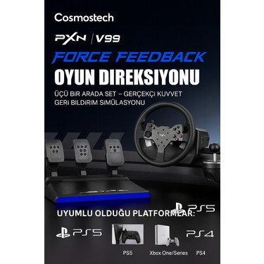 Cosmostech Pxn V99 Direksiyon Seti – Ps5, Ps4, Xbox, Pc Fiyatı