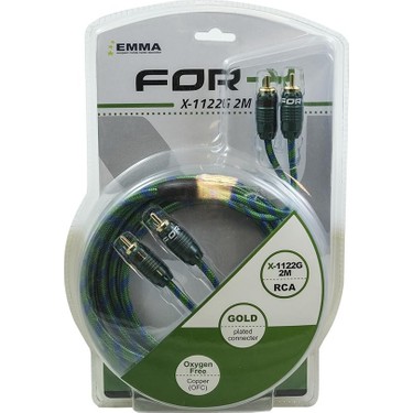 For-X X-1122G-2 Metre Kaliteli Profesyonel-Bakır Rca Anfi Fiyatı