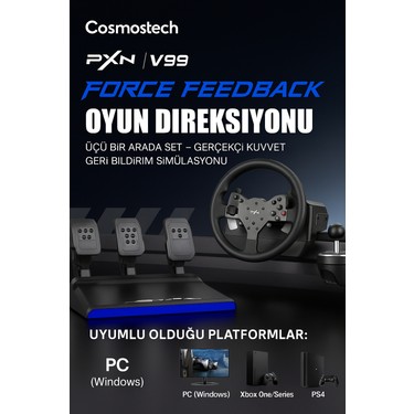 Cosmostech Pxn V99 Direksiyon Seti – 3.2nm Force Feedback, Fiyatı