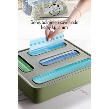 Nandy Home 4 Bölmeli Poşet Organizeri Plastik Malzeme ile 17 Fiyatı