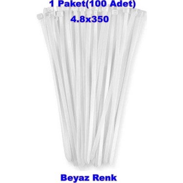 Pemsan Klips Kablo Bağı 4.8X350 Beyaz (100LÜ Paket) Kablo Fiyatı