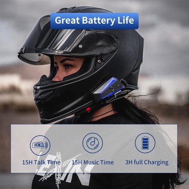 Lexın B4FM Bluetooth Motosiklet Intercom | 2000 M Menzil – Fiyatı