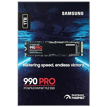 数時間使用　Samsung 990 PRO 1TB M.2 SSD Samsung 1Tb 990 Pro Mz-V9P1T0Bw 7450-6900Mb-S Pcie Nvme M.2 Fiyatı