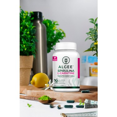 Algee Spirulina & L-Carnitine Kapsl 500 Mg x 90 Adet Fiyat