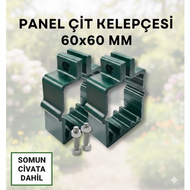 Panel Çit Plastik Kelepçe (Klips) Yeşil 60X60MM Ebatlarında Fiyatı