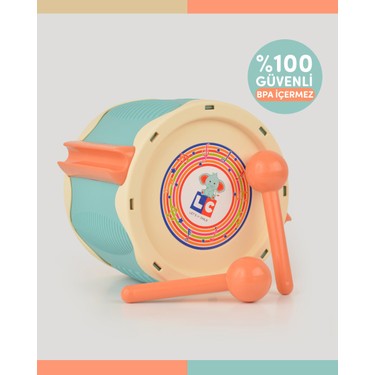 Let's Be Child Turkuaz Eğlenceli Davul 0-8 Yaş İçin Ritim Fiyatı