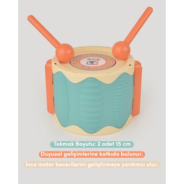 Let's Be Child Turkuaz Eğlenceli Davul 0-8 Yaş İçin Ritim Fiyatı