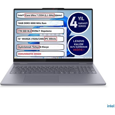 Lenovo Ideapad 5 2 In 1 16IAL10 Intel® Core Ultra 7 255H Fiyatı