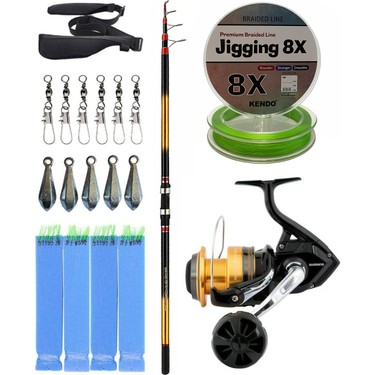 sato☆　クリエセット Yek Outdoor Hazır Olta Seti Okuma Savant Surf 420 cm 5 Parça Fiyatı