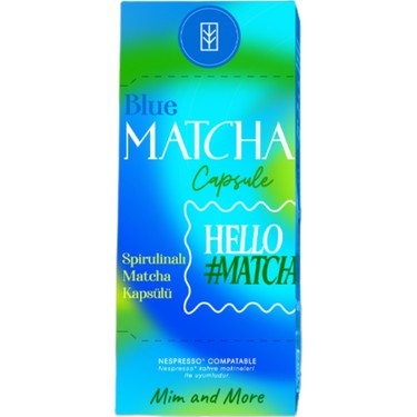 Blue Matcha Kapsül – Nespresso Uyumlu, Mavi Spirulina Fiyatı