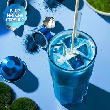 Blue Matcha Kapsül – Nespresso Uyumlu, Mavi Spirulina Fiyatı
