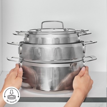 Karaca Power Steel 316+ 3ply Apollo Indüksiyon Tabanlı 8 Fiyatı