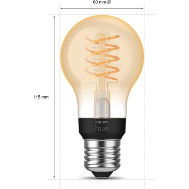 Philips Hue White E27 Filament A60 550 Lm, Sıcak Beyaz Işık, Fiyatı