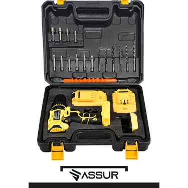 Assur 12V Metal Şanzıman Çift Akülü Bakır Sargı Şarjlı Fiyatı