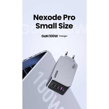 UGREEN Nexode Pro 100W GaN Hızlı Şarj Cihazı QC PD 2xUSB-C, Fiyatı