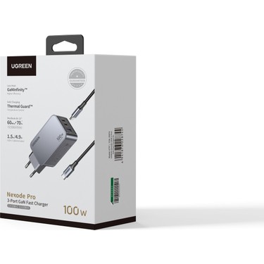 UGREEN Nexode Pro 100W GaN Hızlı Şarj Cihazı QC PD 2xUSB-C, Fiyatı