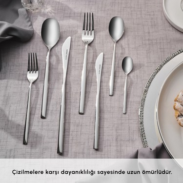 Karaca New Liza 84 Parça 12 Kişilik Çatal Kaşık Bıçak Takımı Fiyatı