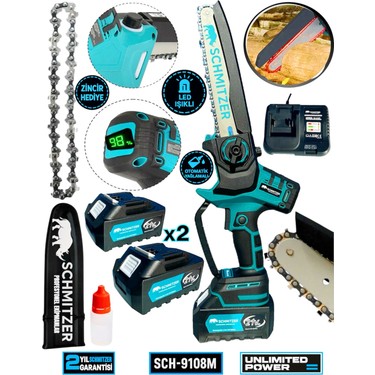 Schmıtzer Pro 21V Pro Metal Dişli Çift Akülü Çelik Şansuzab Fiyatı